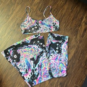 Iheartraves Liquid Tripp top and bell bottoms